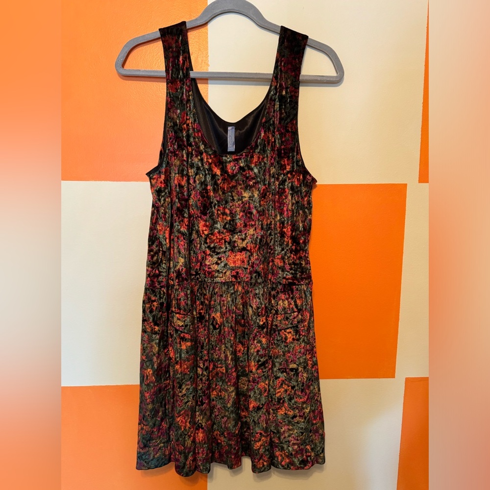 Vintage Free People Crushed Velvet Dress